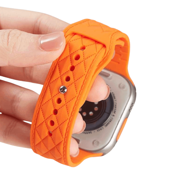 アップルウォッチバンド キルティングレザースマートウォッチバンド