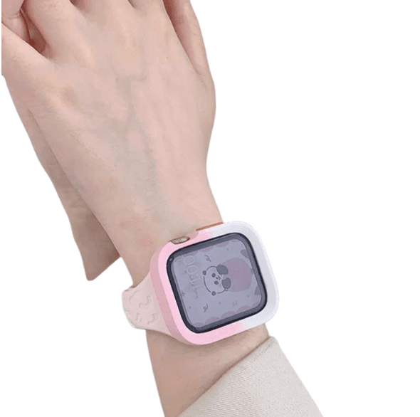 アップルウォッチバンド かわいいクマ柄アップルウォッチ用シリコンバンド