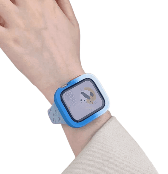 アップルウォッチバンド かわいいクマ柄アップルウォッチ用シリコンバンド