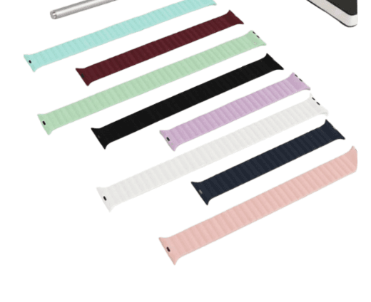 アップルウォッチバンド 回環式シリコン磁気吸着タイプ スポーツデザイン 男女兼用