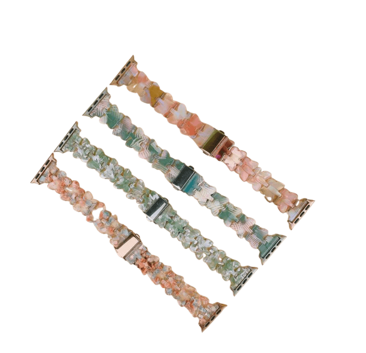 アップルウォッチバンド クリスタルフラワーリンク