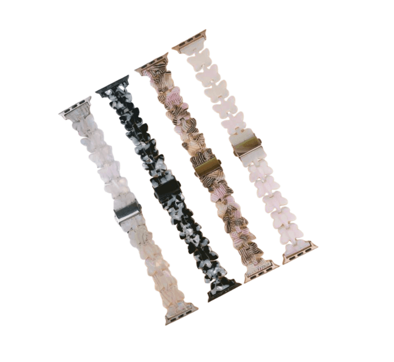 アップルウォッチバンド クリスタルフラワーリンク