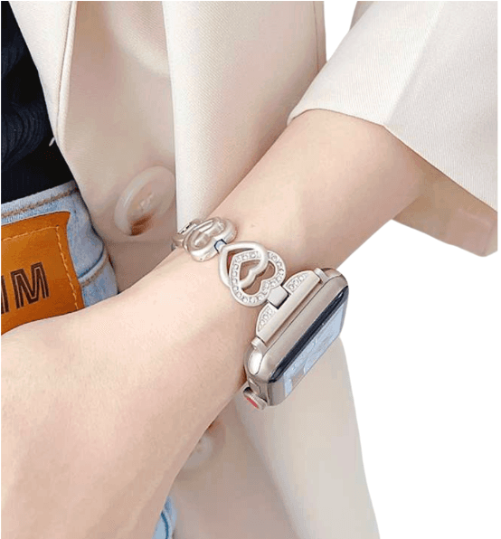 アップルウォッチバンド ハートチェーンApple Watchバンド