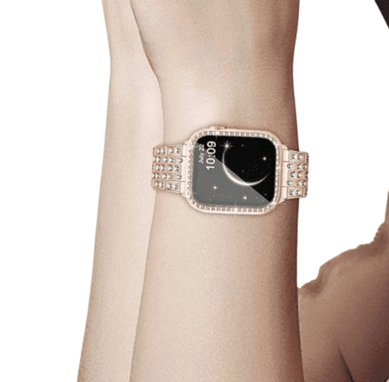 アップルウォッチバンド キラキラ輝くラグジュアリーウォッチバンド