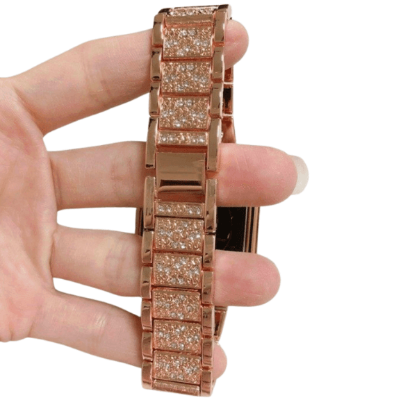 アップルウォッチバンド 細身バンド 表壳一体型｜ラインストーン 上品デザイン