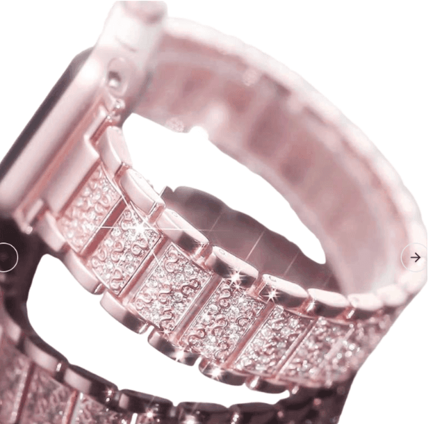 アップルウォッチバンド クリスタルブルーム スマートウォッチバンド