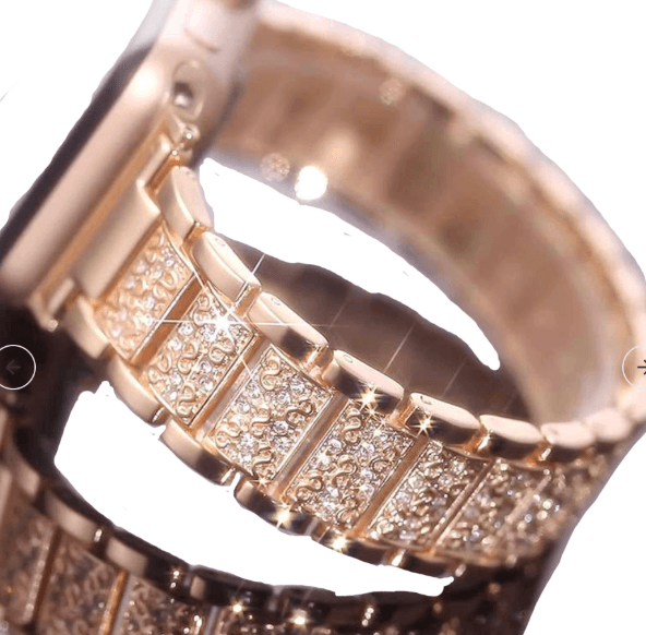 アップルウォッチバンド クリスタルブルーム スマートウォッチバンド