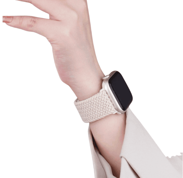 アップルウォッチバンド ナイロン編み 弾力タイプ 回環デザイン 磁気吸着