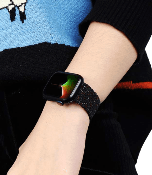 アップルウォッチバンド 星光編みソロループ