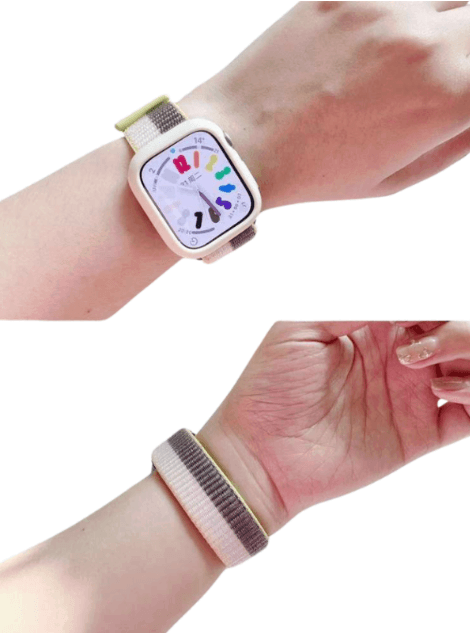 アップルウォッチバンド アップルウォッチ ナイロン編みソロループバンド