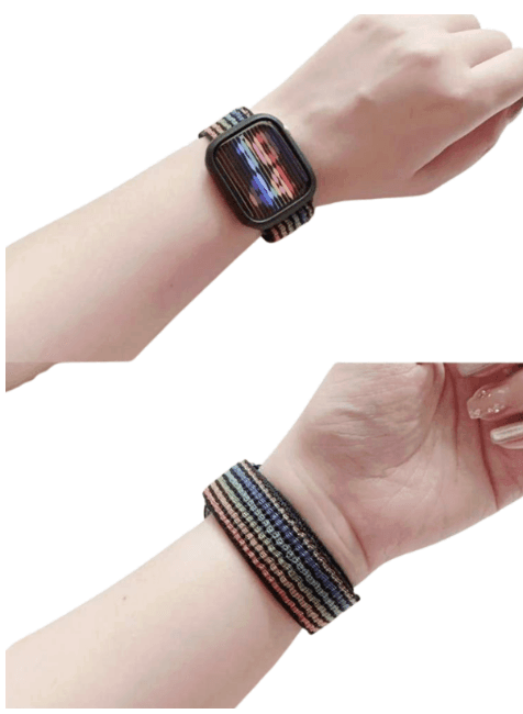 アップルウォッチバンド アップルウォッチ ナイロン編みソロループバンド