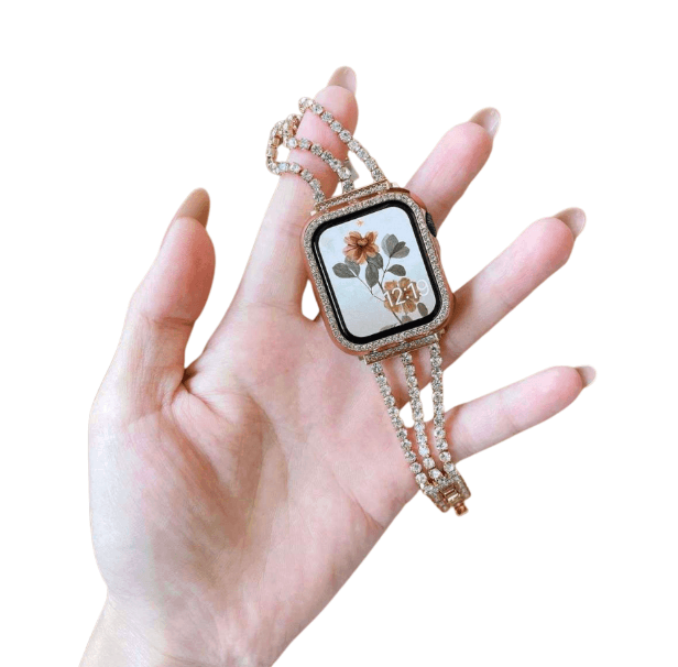 アップルウォッチバンド ラグジュアリーダイヤモンドチェーンウォッチバンド