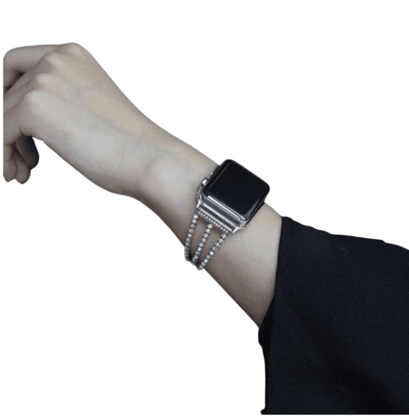 アップルウォッチバンド ラグジュアリーダイヤモンドチェーンウォッチバンド