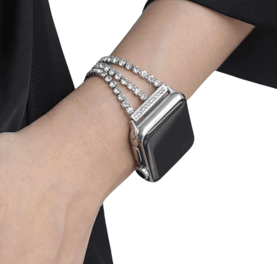 アップルウォッチバンド ラグジュアリーダイヤモンドチェーンウォッチバンド