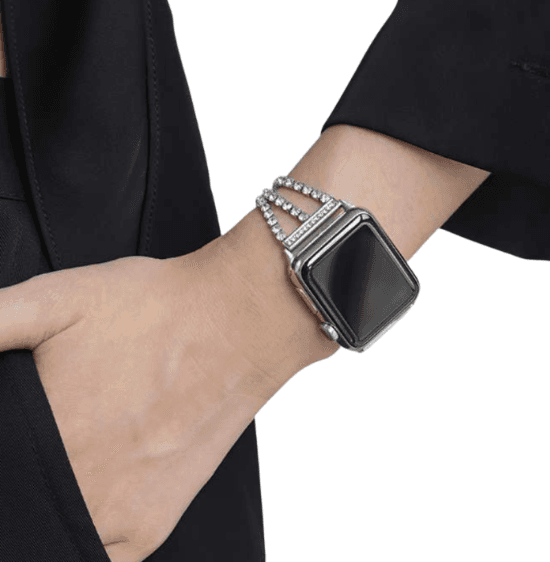 アップルウォッチバンド ラグジュアリーダイヤモンドチェーンウォッチバンド