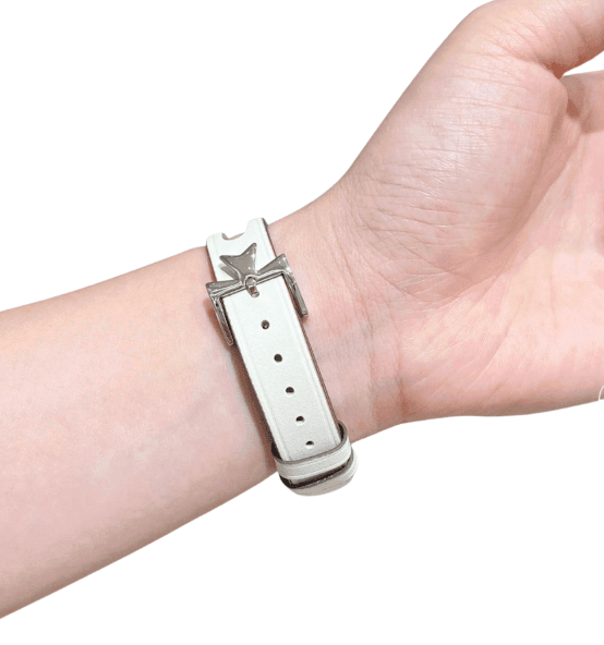 アップルウォッチバンド 本革 レザー 透かしデザイン ダブルビーズ 細身