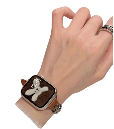 アップルウォッチバンド スターステッチ レザーウォッチバンド