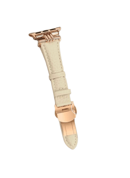 アップルウォッチバンド エレガントレザーステンレスバンド