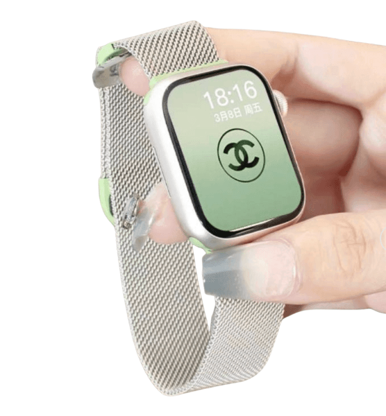 アップルウォッチバンド ロゴ入りメッシュバンド