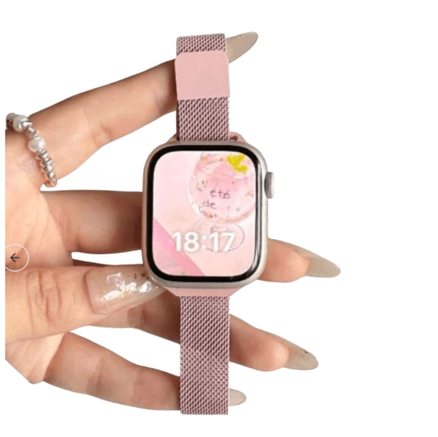 アップルウォッチバンド メッシュステンレス製スマートウォッチバンド