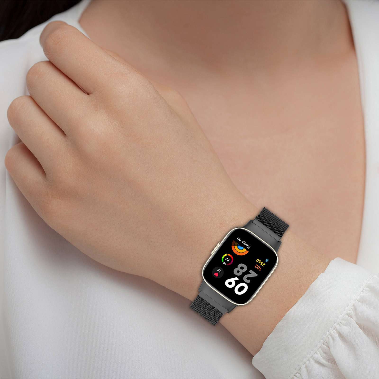 アップルウォッチバンド Redmi Watch 3用ミラネーゼループバンド