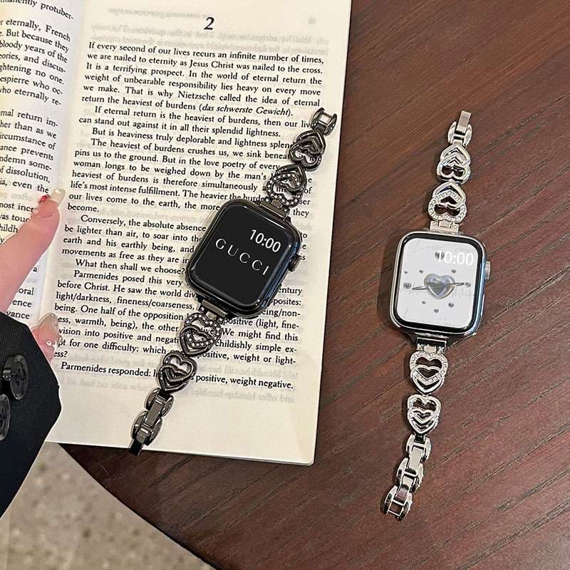 アップルウォッチバンド ハートチェーン