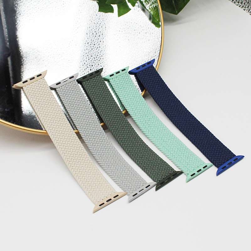 アップルウォッチバンド 伸縮性編み込みソロループバンド