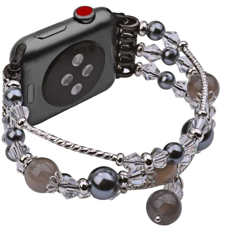 アップルウォッチバンド ピンクパールビーズ