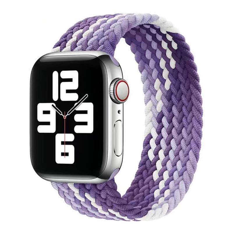 アップルウォッチバンド 編み込みストレッチナイロンバンド
