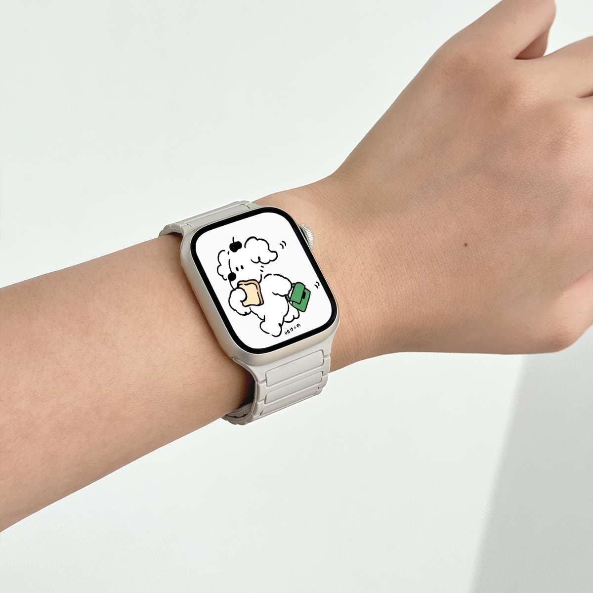 アップルウォッチバンド オシャレで楽しいキャラクター柄スマートウォッチバンド