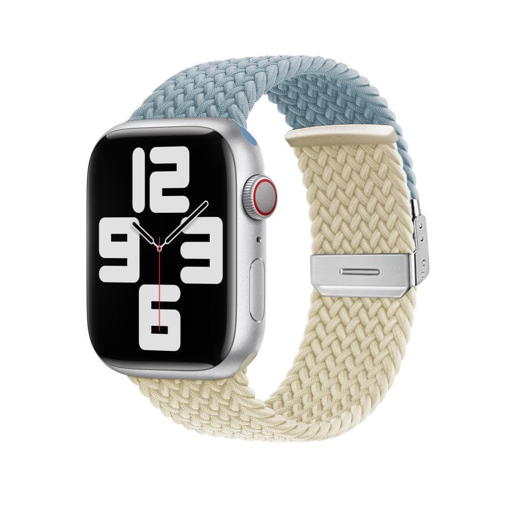 アップルウォッチバンド 編み込みデザイン伸縮性時計バンド