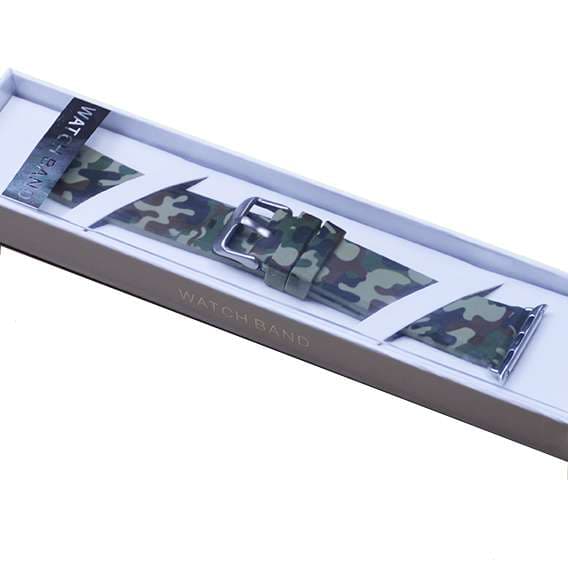 アップルウォッチバンド 迷彩柄スポーツバンド