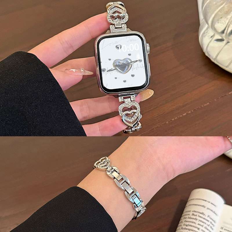 アップルウォッチバンド ハートチェーン