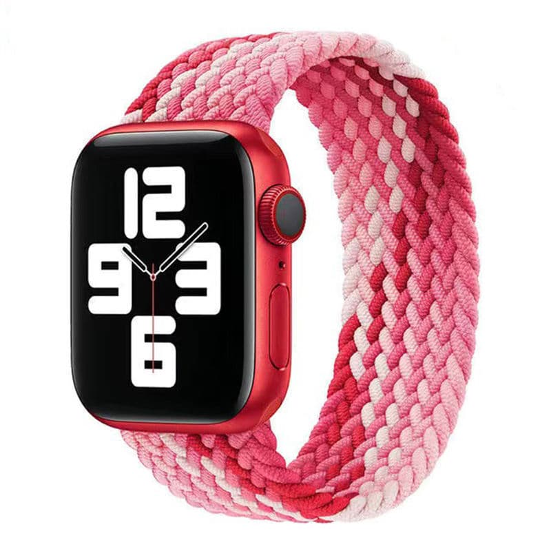 アップルウォッチバンド 編み込みストレッチナイロンバンド