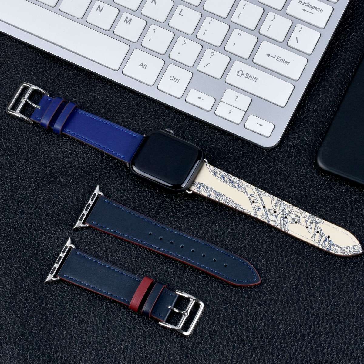 アップルウォッチバンド エルメス 高級レザーバンド