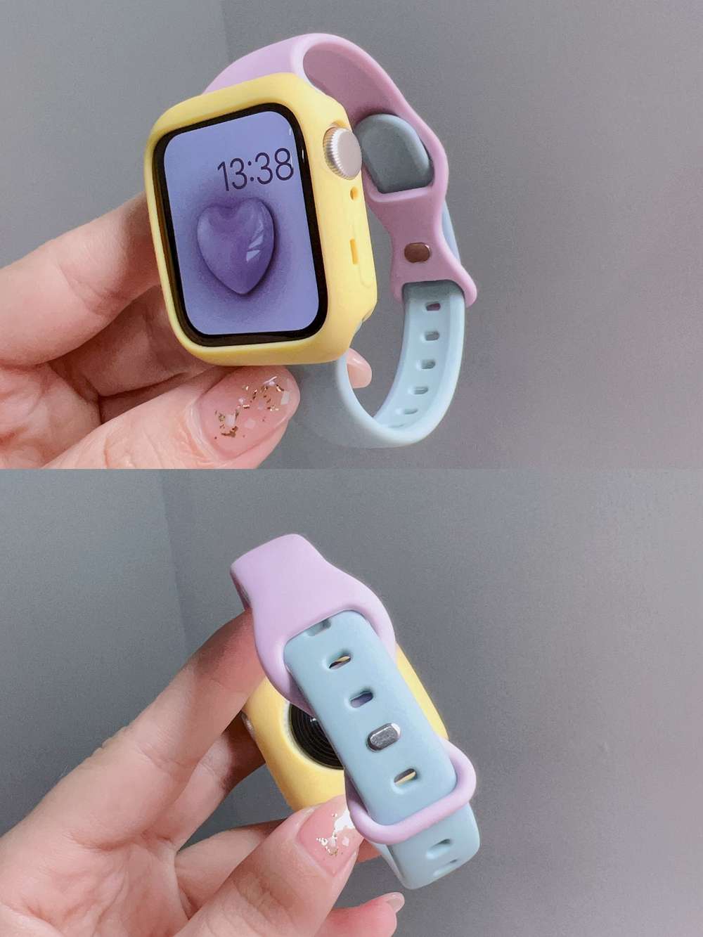 アップルウォッチバンド パステルカラーミックス スマートウォッチバンド