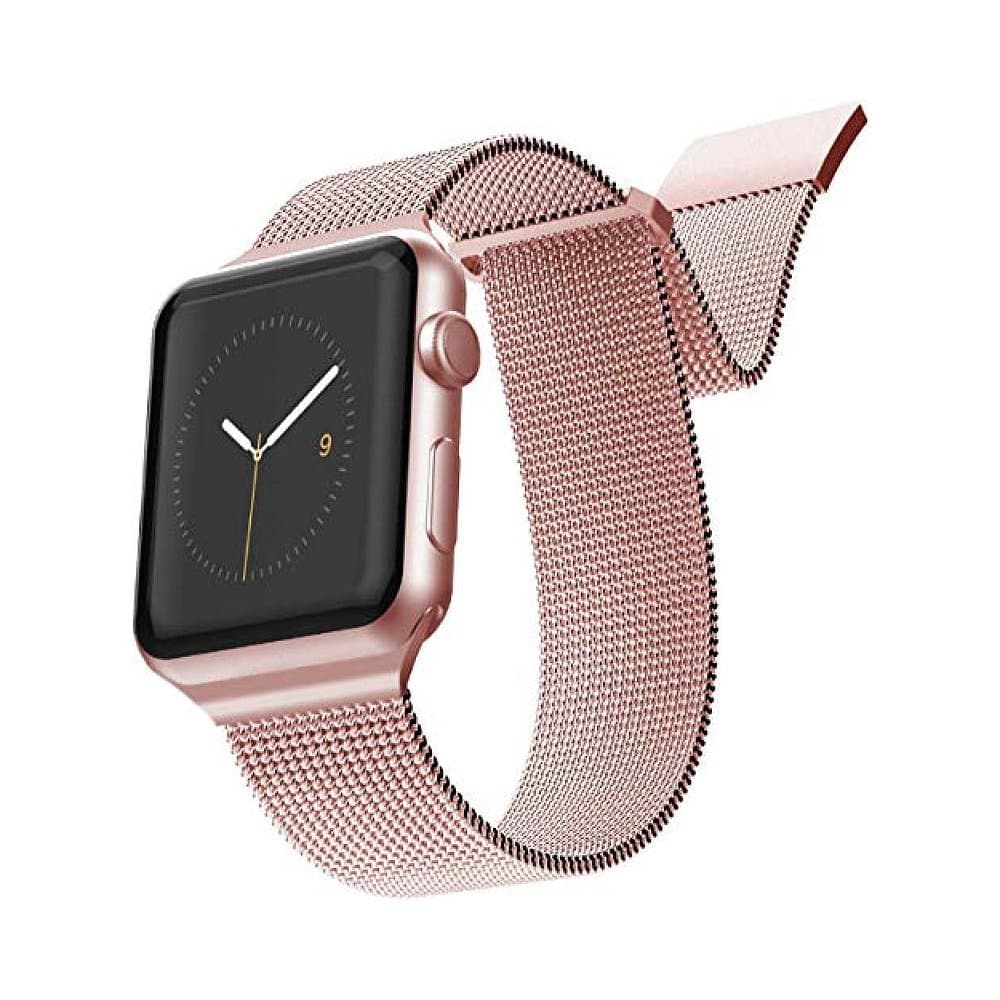 アップルウォッチバンド 高級メッシュ編み込みステンレスベルト