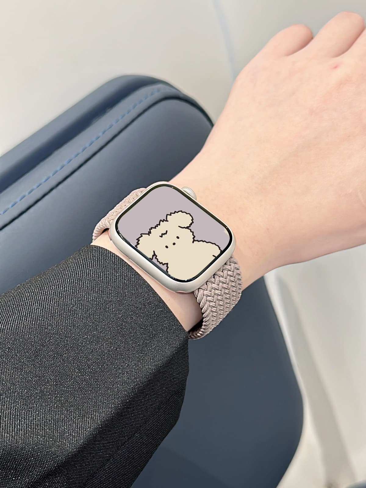 アップルウォッチバンド 編込みソフトフィットバンド