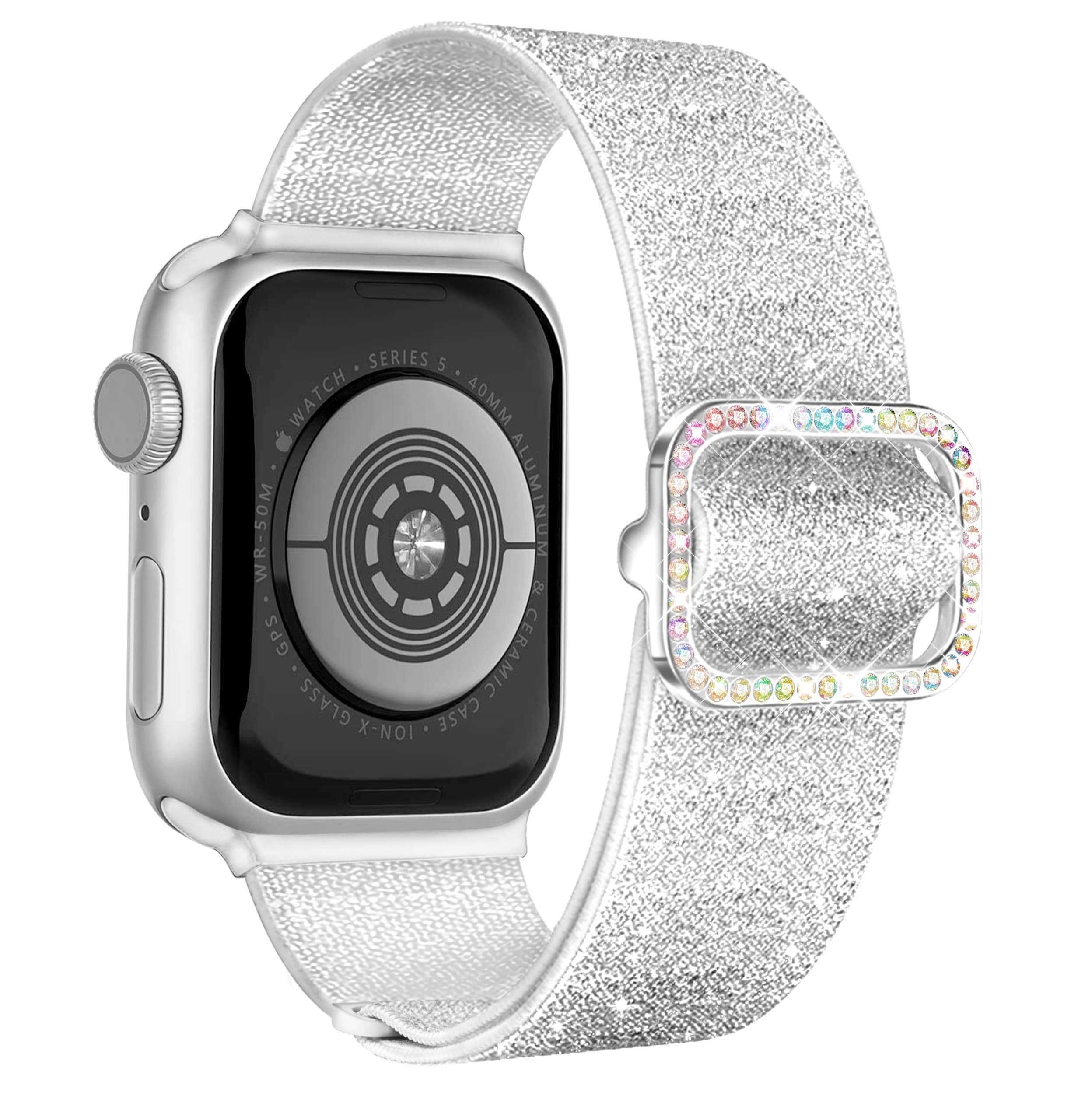 アップルウォッチバンド アップルウォッチバンド キラめき宝石バックル織りベルト