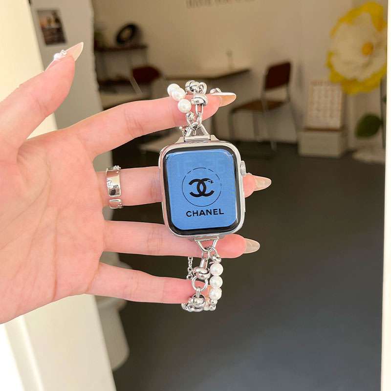 アップルウォッチバンド パールチャームApple Watchバンド