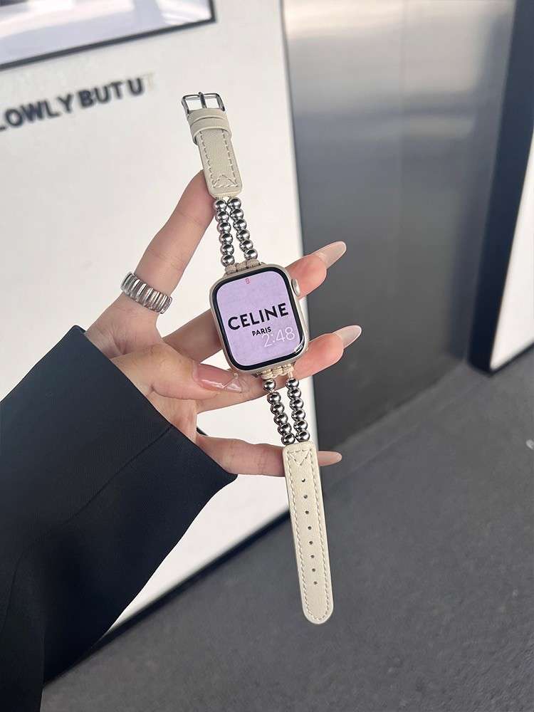 アップルウォッチバンド 高級ビーズレザーバンド