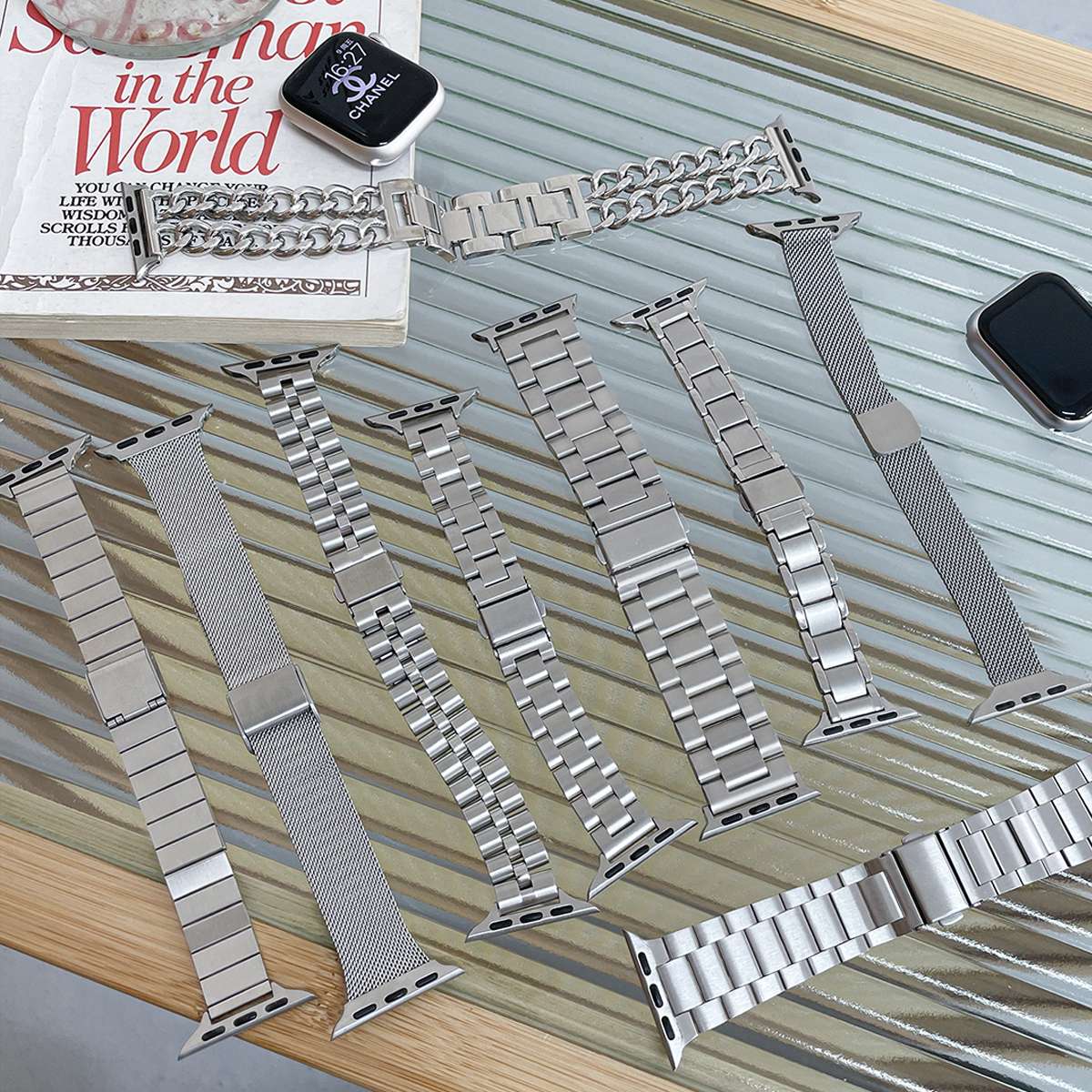 アップルウォッチバンド 高級ブランドスマートウォッチ用金属バンド