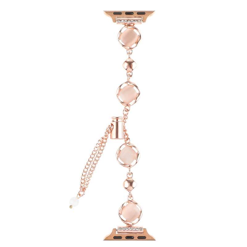 アップルウォッチバンド 宝石チャーム付きブレスレット型バンド