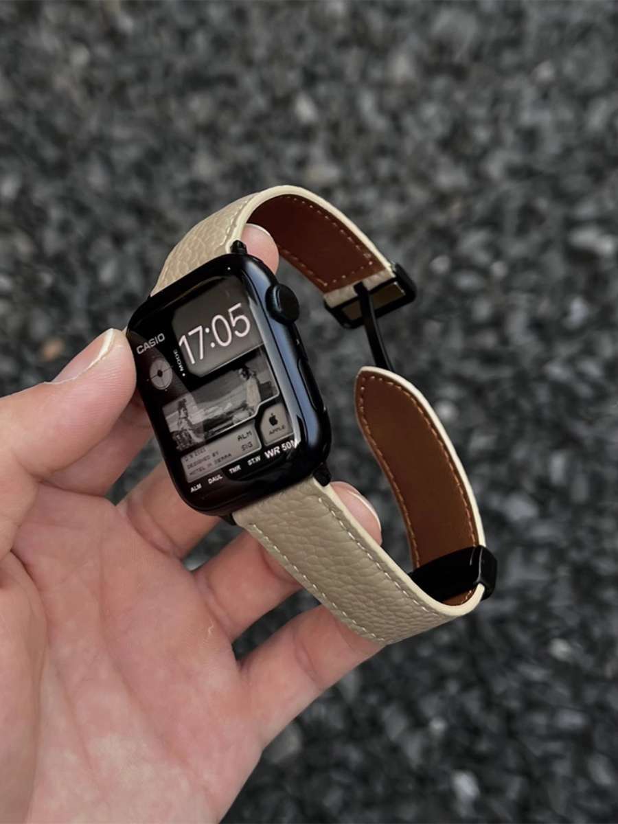 アップルウォッチバンド カジュアル レザー スマートウォッチバンド