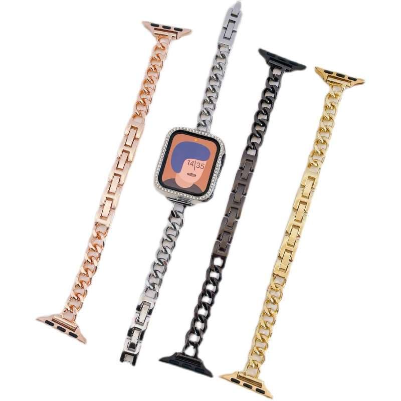 アップルウォッチバンド ラグジュアリー チェーンブレスレット Apple Watch バンド