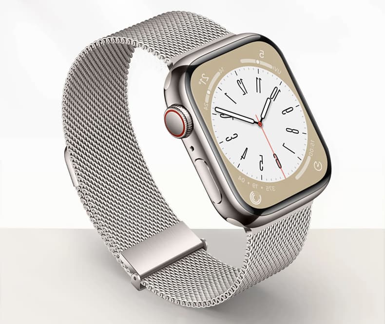 アップルウォッチバンド メッシュ編みステンレスバンド