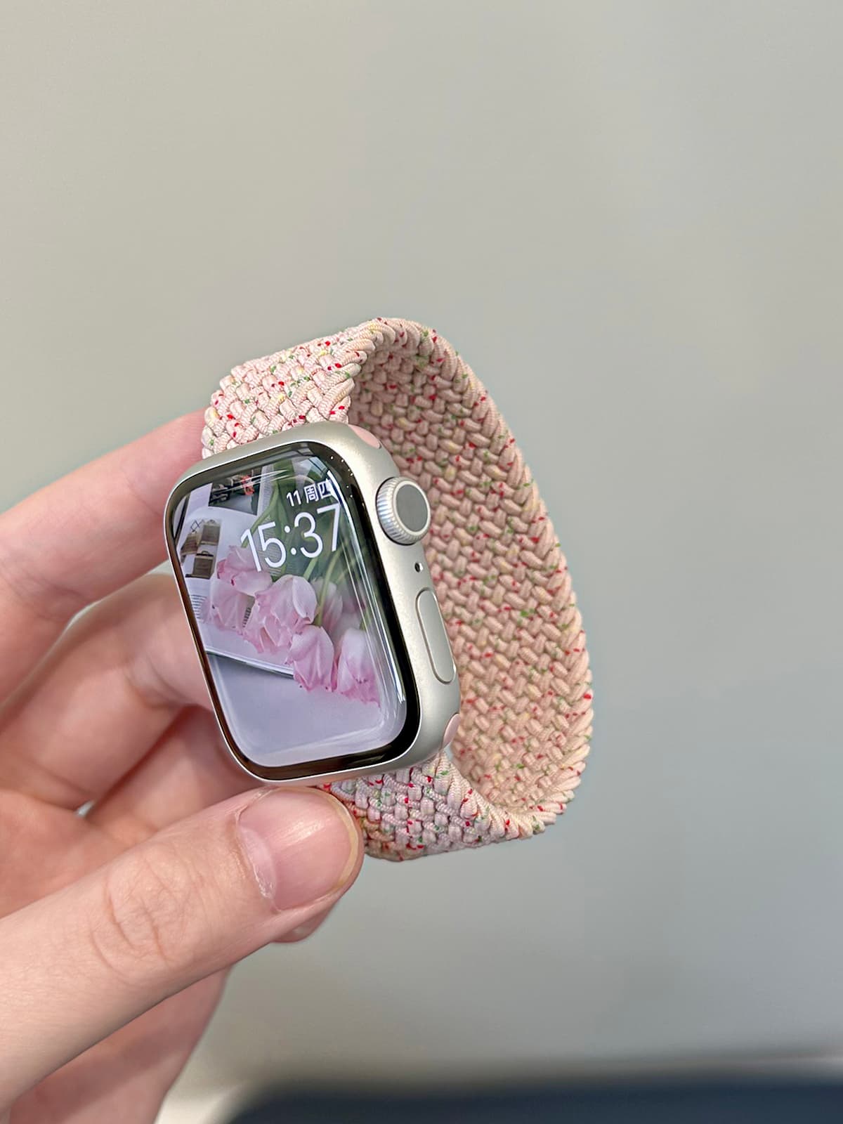 アップルウォッチバンド 編込みソフトフィットバンド