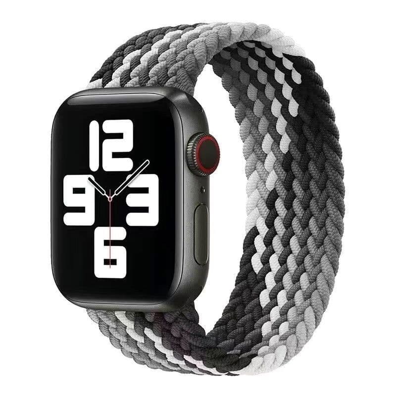 アップルウォッチバンド 編み込みストレッチナイロンバンド