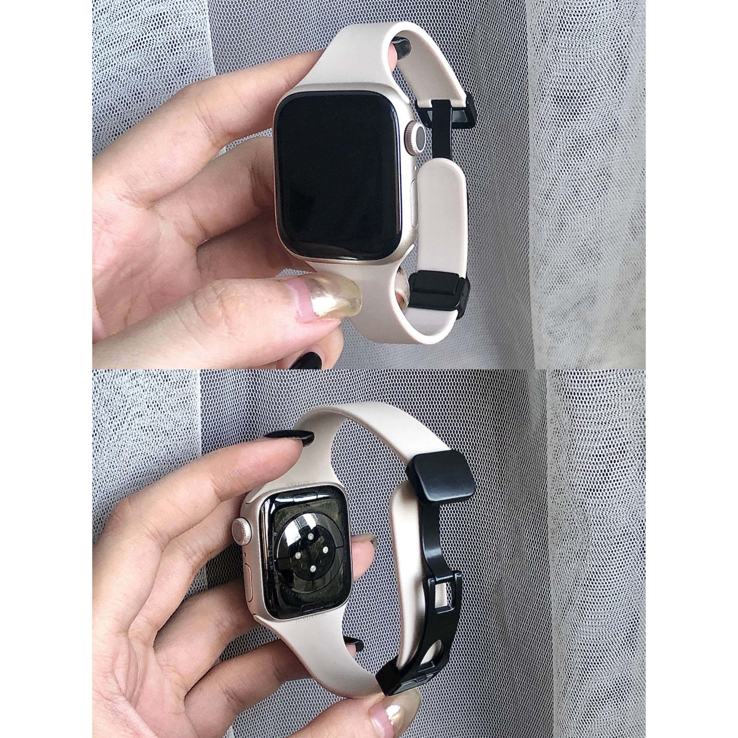 アップルウォッチバンド スポーツバンドツートンカラーウォッチストラップ