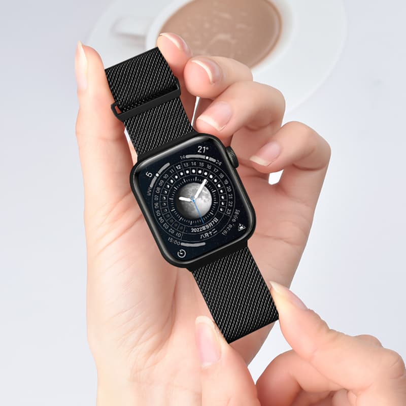 アップルウォッチバンドステンレス 上質メッシュ 洗練ベルト